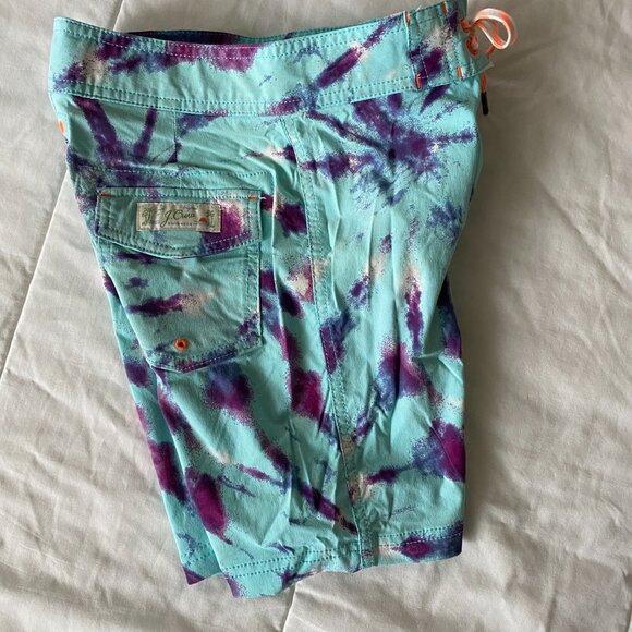 J. Crew Crewcuts Slim Fit Tie Dye Swim Trunks Size 7 - Picture 4 of 13